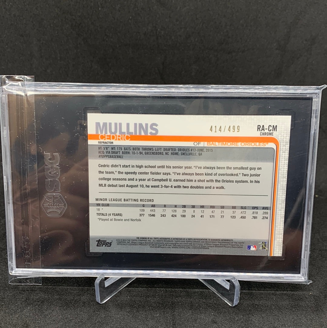 2019 Bowman Chrome - Refractor Orange Jersey #29 Cedric Mullins /499 (RC)  for sale online