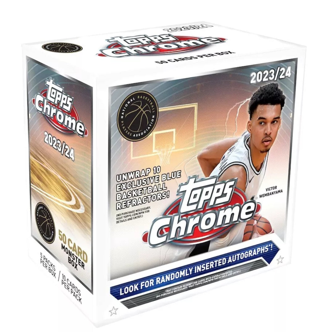 2023-2024 Topps Chrome Basketball Monster Box