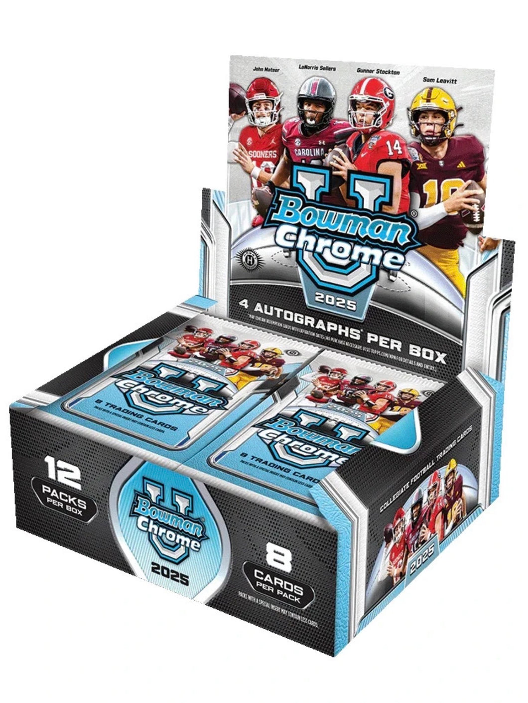 2025 Bowman Chrome University Football Jumbo Box