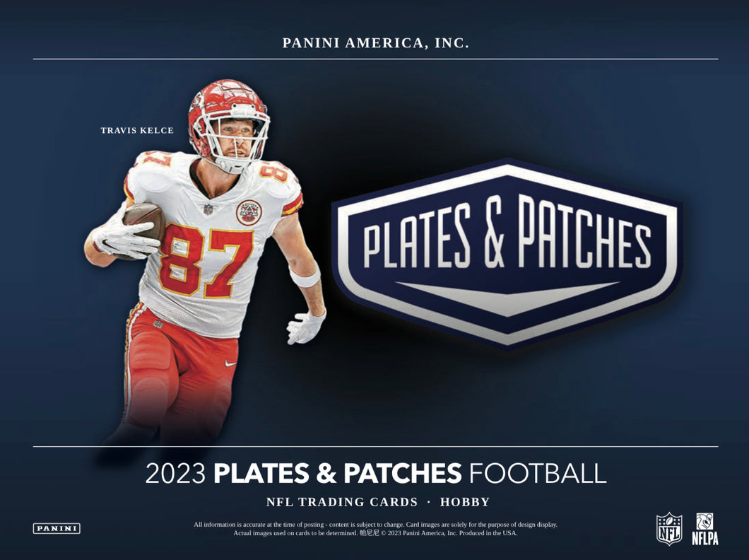 2023 Plates & Patches Football Will Ship 9/13