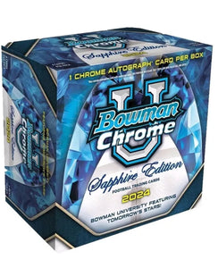 2024 Bowman Chrome University Football Sapphire Hobby Box