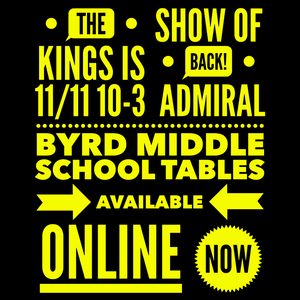 "Show of Kings" Cards & Kollectibles Show11/11/23 Admiral Byrd Middle School 8 Ft Dealer Table