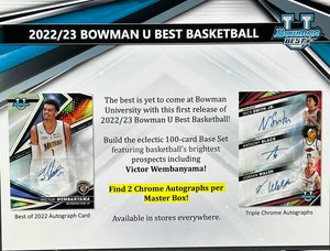 2022-2023 Bowman Best University Basketball Hobby Box