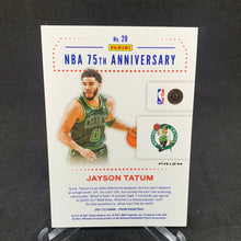 Load image into Gallery viewer, 2021-22 Panini Prizm Basketball Jayson Tatum 75th ANNIVERSARY SILVER PRIZM SSP
