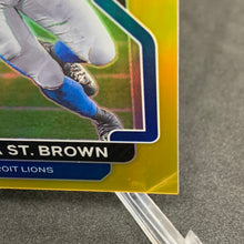 Load image into Gallery viewer, 2021 Panini Prizm Amon-Ra St. Brown Gold 9/10 #358
